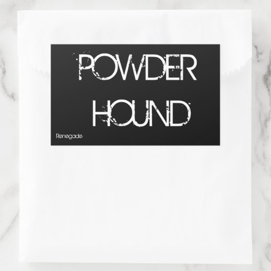 Sticker Rectangulaire Poudre (Sac)
