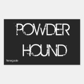 Sticker Rectangulaire Poudre (Devant)