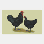 Sticker Rectangulaire Poulets géants Jersey (Devant)