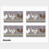 Sticker Rectangulaire Poultry (Feuille)