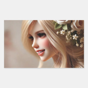 Sticker Rectangulaire "Poupées enchantées : Gardiens des rêves et Précie