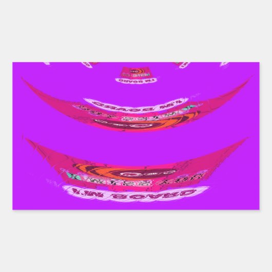 Sticker Rectangulaire Pour drôle, je me manque de toi (Devant)