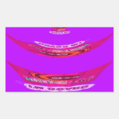 Sticker Rectangulaire Pour drôle, je me manque de toi (Devant)