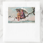 Sticker rectangulaire pour enfants Treetop (Sac)