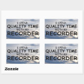 Sticker rectangulaire pour enregistreur de temps d (Feuille)