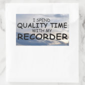 Sticker rectangulaire pour enregistreur de temps d (Sac)