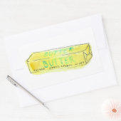 STICKER RECTANGULAIRE POUR L'AMOUR DU BEURRE (Enveloppe)