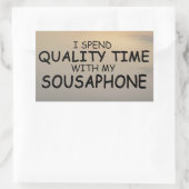 Sticker rectangulaire pour le temps de qualité (Sac)