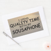 Sticker rectangulaire pour le temps de qualité (Enveloppe)
