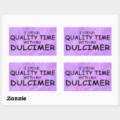 Sticker rectangulaire pour le temps de qualité (Feuille)