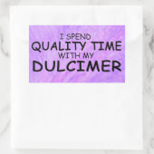 Sticker rectangulaire pour le temps de qualité (Sac)