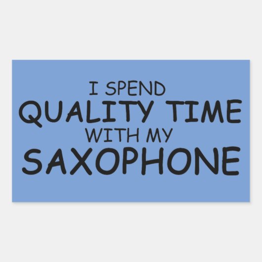 Sticker rectangulaire pour le temps de qualité (Devant)