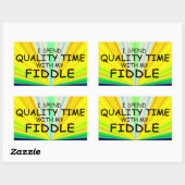 Sticker rectangulaire pour le temps de qualité (Feuille)