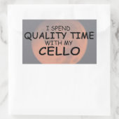 Sticker rectangulaire pour le temps de qualité (Sac)