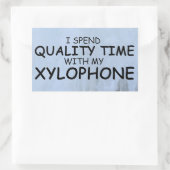 Sticker rectangulaire pour le temps de qualité Xyl (Sac)