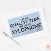 Sticker rectangulaire pour le temps de qualité Xyl (Enveloppe)