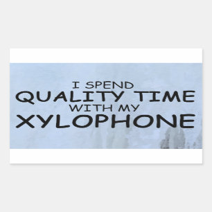 Sticker rectangulaire pour le temps de qualité Xyl