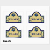 Sticker rectangulaire pour le texte de changement  (Feuille)