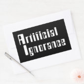 Sticker rectangulaire pour l'ignorance artificiell (Enveloppe)