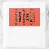 Sticker rectangulaire pour sifflet à dents (Sac)