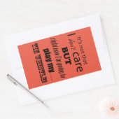 Sticker rectangulaire pour sifflet à dents (Enveloppe)