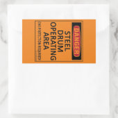 Sticker rectangulaire pour tambour en acier (Sac)