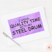 Sticker rectangulaire pour tambour en acier à temp (Enveloppe)