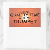 Sticker rectangulaire pour trompette à temps de qu (Sac)