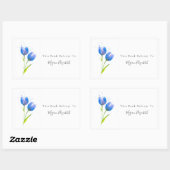 Sticker rectangulaire pour tuiles violettes bleues (Feuille)