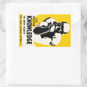 Sticker Rectangulaire Pour une meilleure connaissance (Sac)