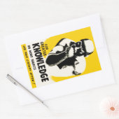 Sticker Rectangulaire Pour une meilleure connaissance (Enveloppe)