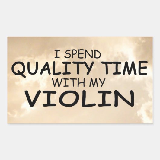 Sticker rectangulaire pour violon à temps de quali (Devant)
