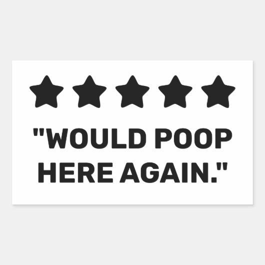 Sticker Rectangulaire Pourrait Poser ici à nouveau (Devant)