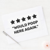 Sticker Rectangulaire Pourrait Poser ici à nouveau (Enveloppe)