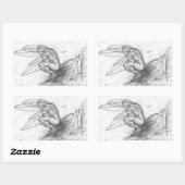 Sticker Rectangulaire Poussière Pixie dans le vent (Feuille)