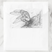 Sticker Rectangulaire Poussière Pixie dans le vent (Sac)