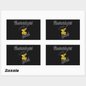 Sticker Rectangulaire Poussin #4 de bactériologiste (Feuille)