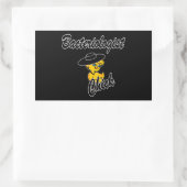 Sticker Rectangulaire Poussin #4 de bactériologiste (Sac)