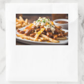 Sticker Rectangulaire Poutine (Sac)