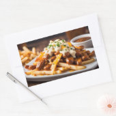 Sticker Rectangulaire Poutine (Enveloppe)