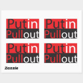 Sticker Rectangulaire Poutine Pullout (Feuille)