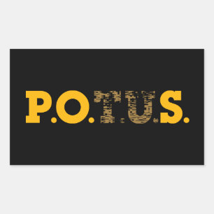 Sticker Rectangulaire PPOS Stick It to em Plutocrat's Gold & Bronze