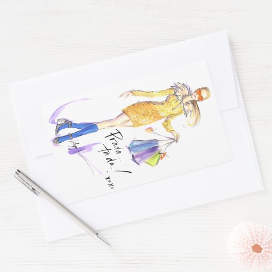 Sticker Rectangulaire Prada Ta Da ! (Enveloppe)