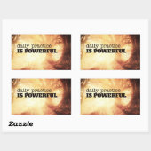 Sticker Rectangulaire Pratique Quotidienne (Feuille)