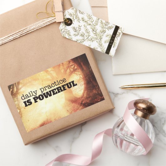 Sticker Rectangulaire Pratique Quotidienne (Cadeaux)