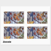 Sticker Rectangulaire Premier Camouflage hivernal de neige (Feuille)