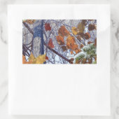 Sticker Rectangulaire Premier Camouflage hivernal de neige (Sac)