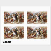 Sticker Rectangulaire première action de grâce (Feuille)