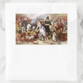 Sticker Rectangulaire première action de grâce (Sac)