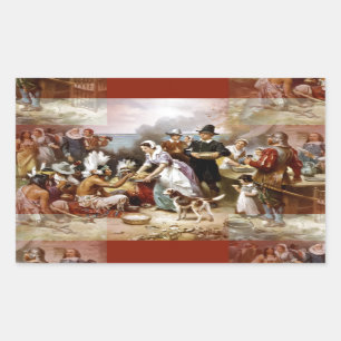 Sticker Rectangulaire première action de grâce